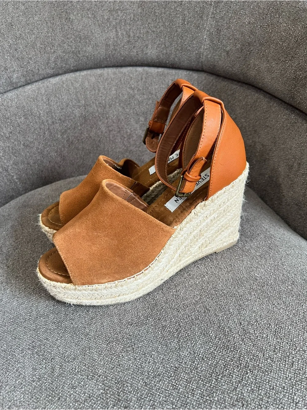 Steve Madden suede Jaylen spadrille sandals size 7.5